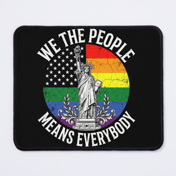 Item preview, We The People Means Everybody Pride Statue Of Liberty Rainbow designed and sold by ArcaneArtistry.