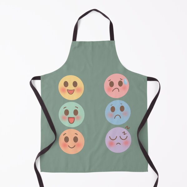 Item preview, ⁠Retro Emoji Face Sticker Collection with Colorful Kawaii Mood Expressions⁠ designed and sold by Teenidesign .