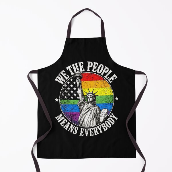 Item preview, We The People Means Everybody Pride Statue Of Liberty Rainbow designed and sold by ArcaneArtistry.