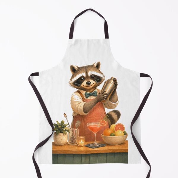 Item preview, Bartender Trash Panda designed and sold by AtlantiqArt.