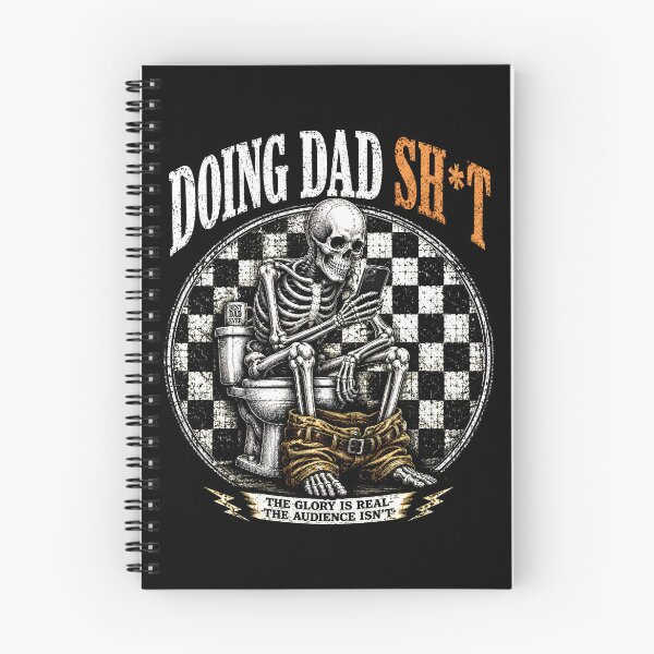 Item preview, Doing Dad Shit Funny Skeleton Toilet Father's Day Retro designed and sold by ArcaneArtistry.