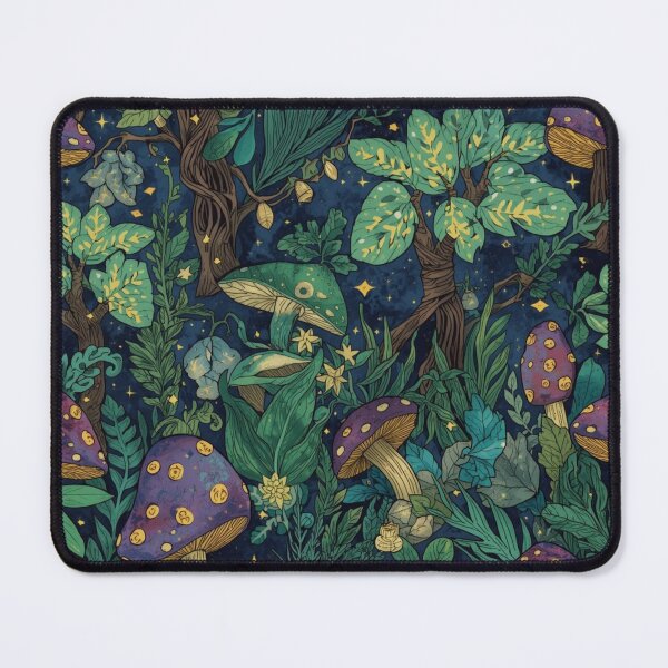 Item preview, Magical Forest Pattern – Whimsical Woodland Seamless Design in Pastel Colors designed and sold by Art70shop.