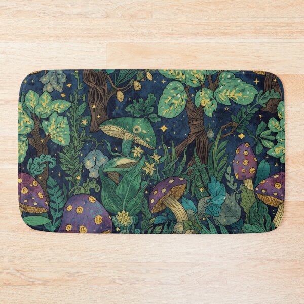 Item preview, Magical Forest Pattern – Whimsical Woodland Seamless Design in Pastel Colors designed and sold by Art70shop.
