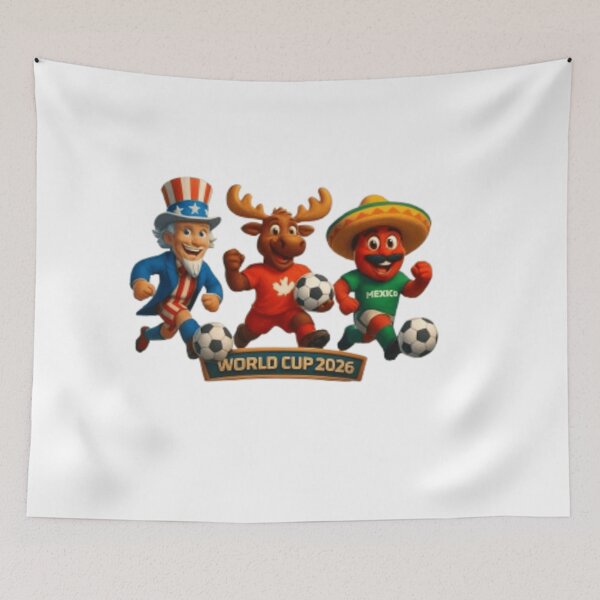 Item preview, World Cup 2026 Host Nations Mascots designed and sold by syndia2209.