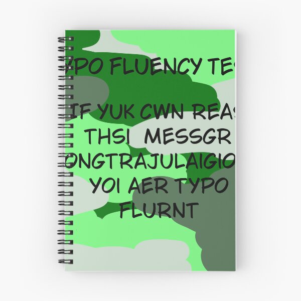 Item preview, Typo fluency test designed and sold by RckymtnNinjaCat.