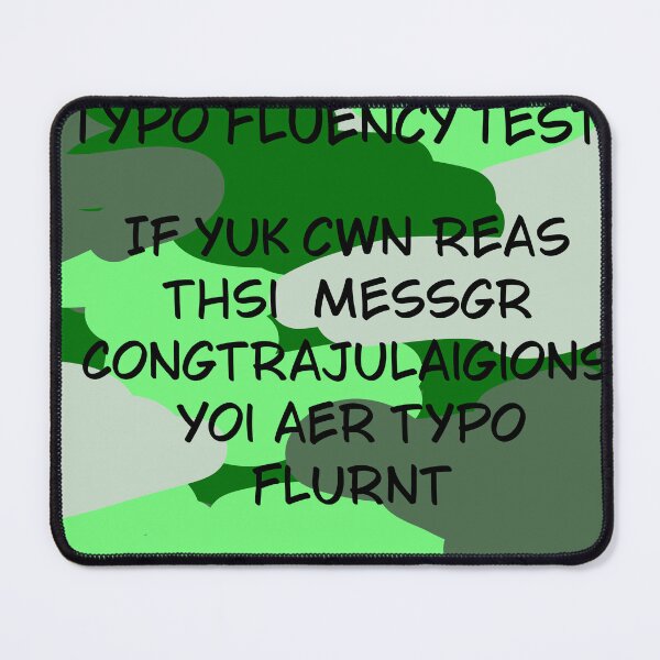 Item preview, Typo fluency test designed and sold by RckymtnNinjaCat.