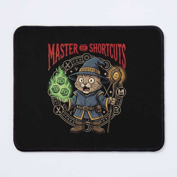 Item preview, Master of Shortcuts Cat Wizard - Funny Programmer RPG Gamer designed and sold by AdyKurniawan.
