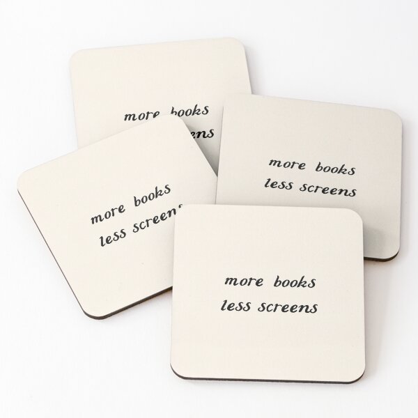 Artikelvorschau, More Books Less Screens entworfen und verkauft von StudioNewLayer.