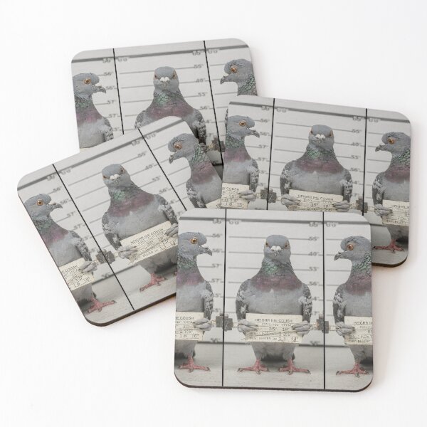 Item preview, Pigeon Crime Boss Mugshot designed and sold by PictorialWhimsy.