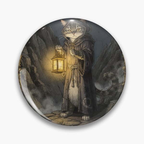 Item preview, The Hermit - Tarot Cat designed and sold by PictorialWhimsy.