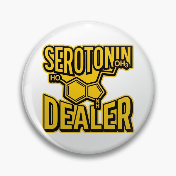 Item preview, Edgy Pharmacology Humor: Serotonin Dealer Chemistry Art designed and sold by MEDICOFFEE.