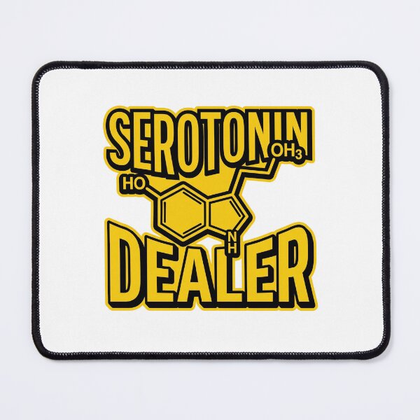 Item preview, Edgy Pharmacology Humor: Serotonin Dealer Chemistry Art designed and sold by MEDICOFFEE.