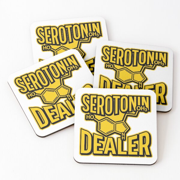 Item preview, Edgy Pharmacology Humor: Serotonin Dealer Chemistry Art designed and sold by MEDICOFFEE.