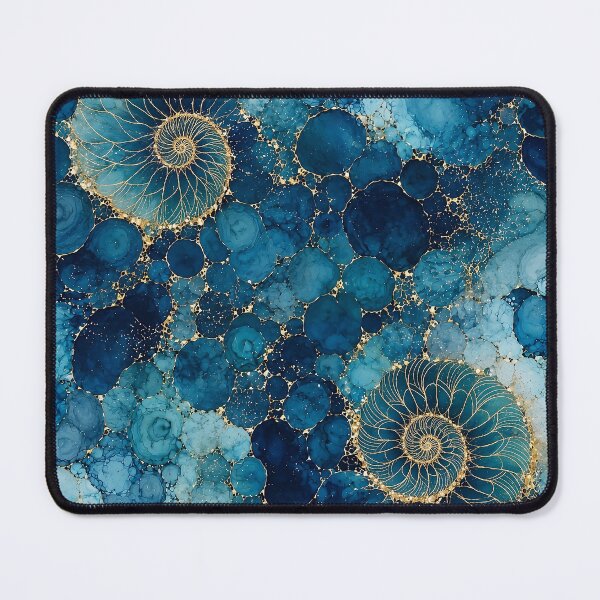 Item preview, Golden Nautilus Spirals designed and sold by JacquiTaylorArt.