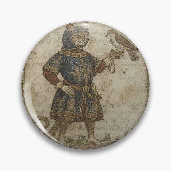 Item preview, Medieval Cat Falconer designed and sold by PictorialWhimsy.