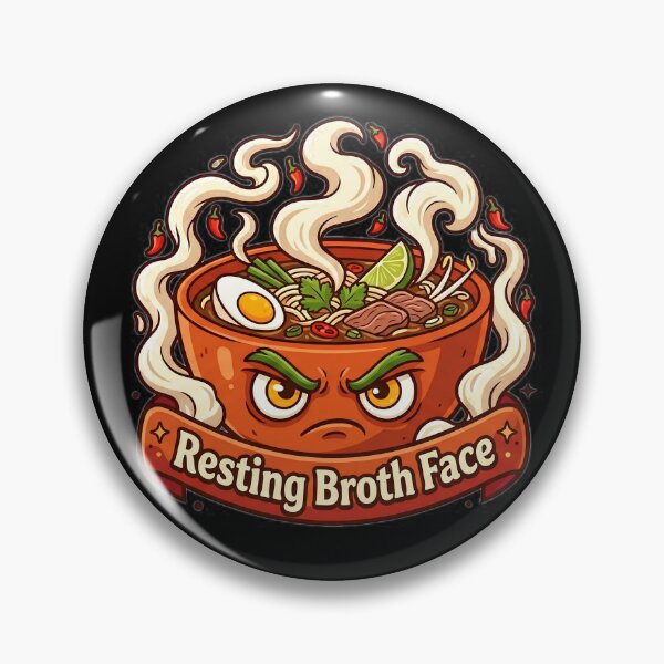 Item preview, Resting Broth Face Funny Pho Soup Lover designed and sold by Oommen Studio .