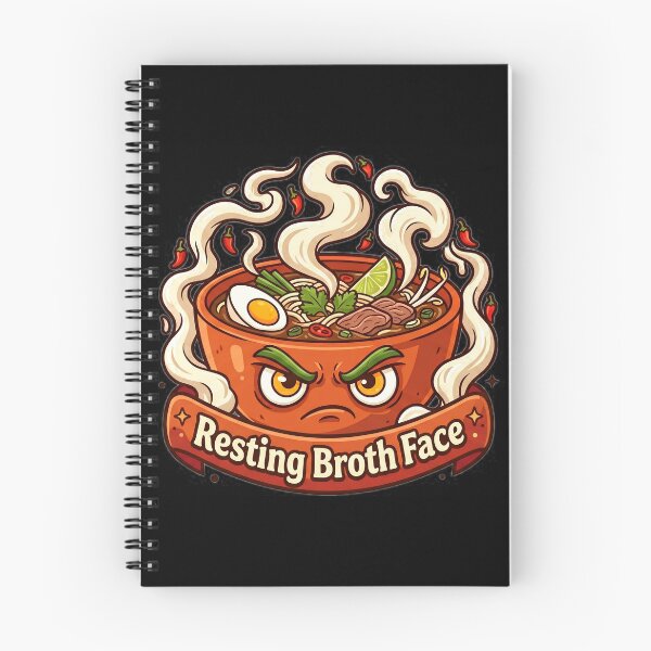 Item preview, Resting Broth Face Funny Pho Soup Lover designed and sold by Oommen Studio .