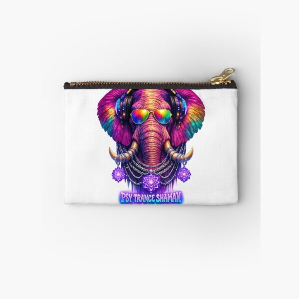 Item preview, Psy Trance Shaman Neon Elephant DJ designed and sold by  ZenRave Designs.