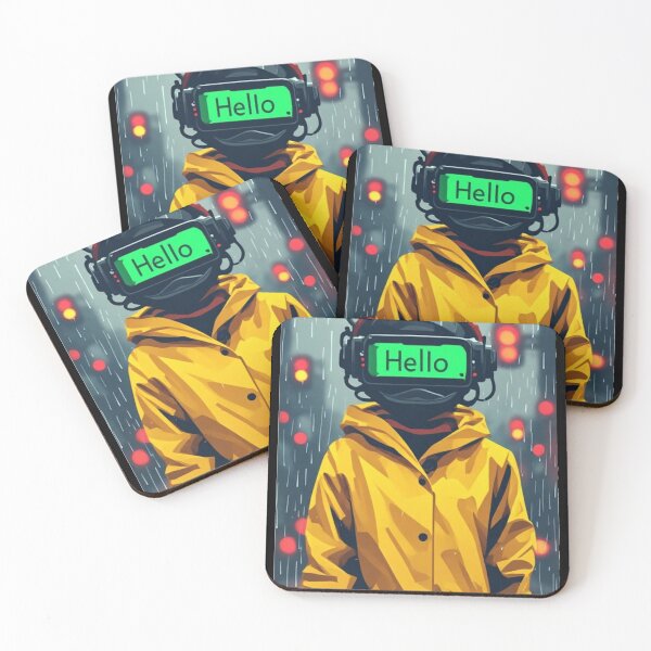 Item preview, Hello in the Rain – Cyberpunk Connection designed and sold by halibutgoatramb.