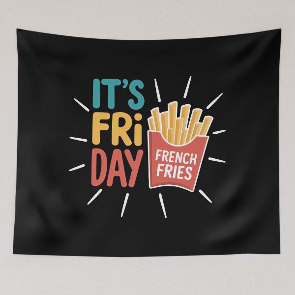 Item preview, It's Fry Day French Fries Fast Food Fan designed and sold by SapfireStuArt.