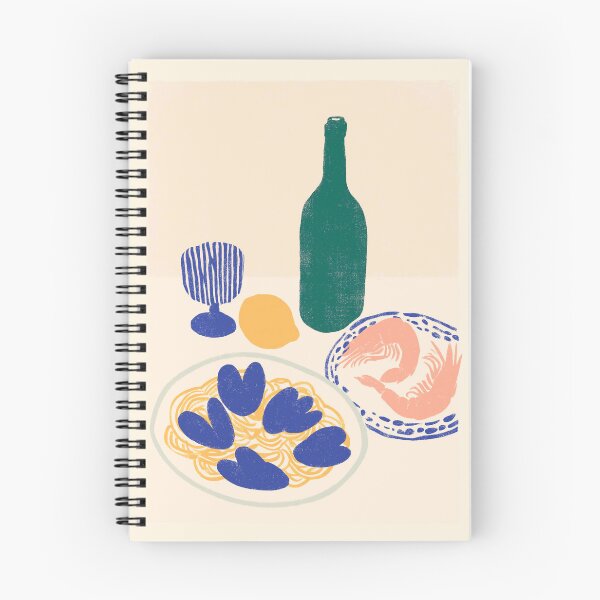 Item preview, Coastal Seafood Feast – Modern Mediterranean Art designed and sold by Studio Remier.