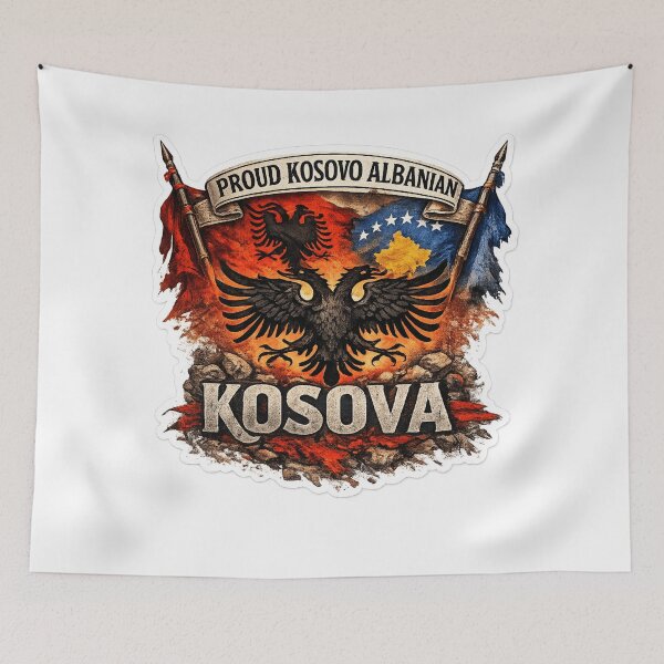 Item preview, Proud Kosovo Albanian – Diaspora Heritage Eagle Patriot Design designed and sold by kimkosovo.