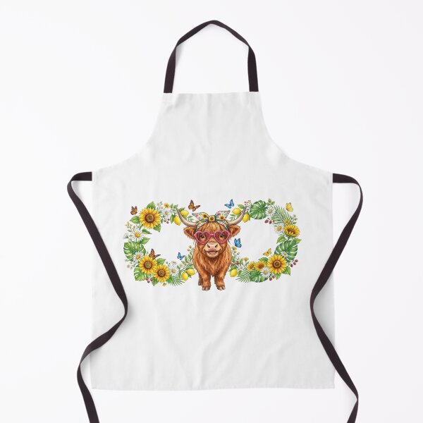 Item preview, Country Summer Highland Cow – Rustic Farmhouse Sunflower Design – Cute Western Style designed and sold by ShirtsUp-Lane.