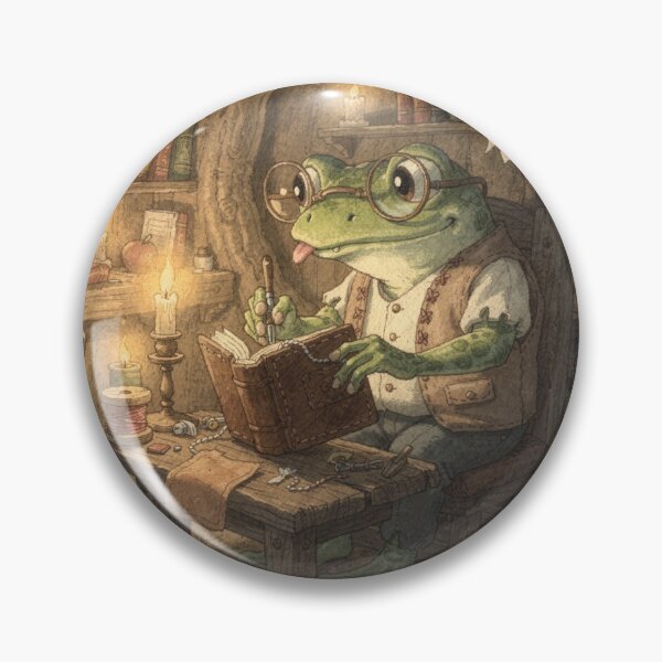 Item preview, Frog Bookbinder at His Bench designed and sold by PictorialWhimsy.