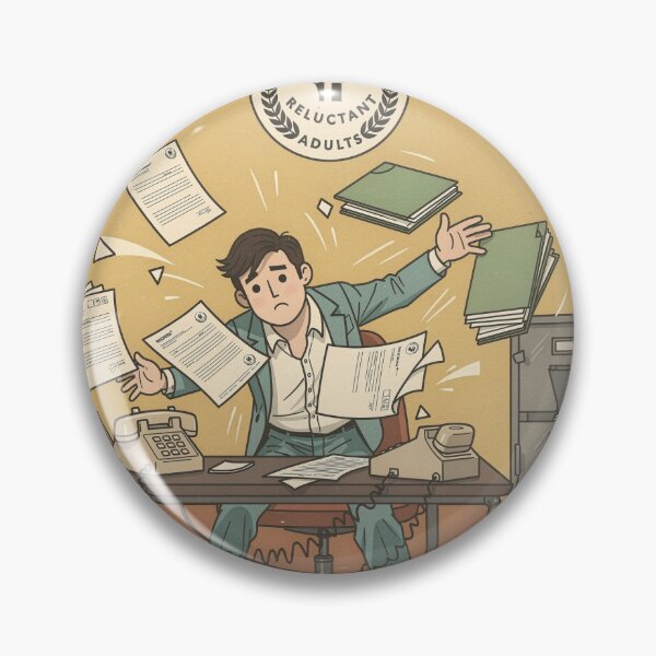 Item preview, Society of Reluctant Adults designed and sold by PictorialWhimsy.