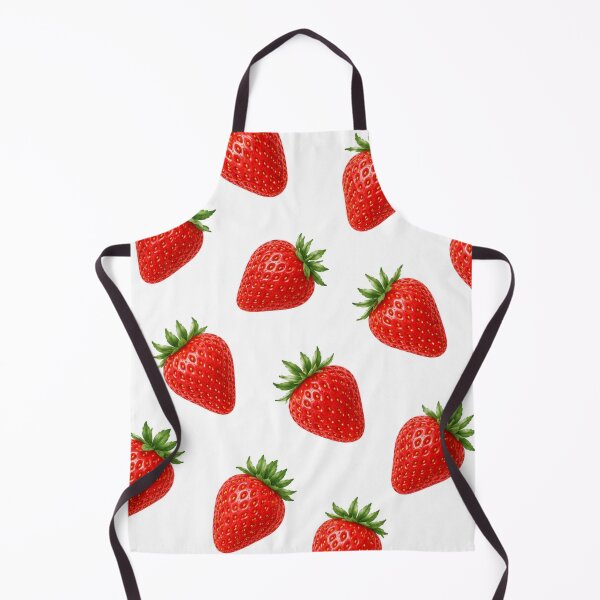 Item preview, Strawberry Pattern | Cute Red Strawberry Seamless Print on White Background designed and sold by DreamPixelPrint.
