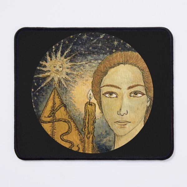 Item preview, Acrylic painting medallion with pyramid symbolism designed and sold by creaphyl28.