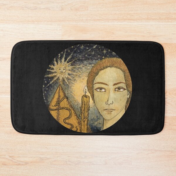 Item preview, Acrylic painting medallion with pyramid symbolism designed and sold by creaphyl28.