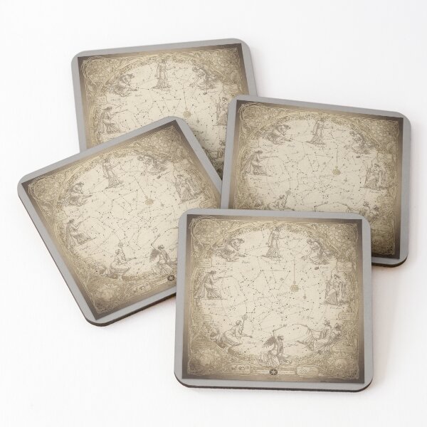 Item preview, Celestial Constellation Map in Sepia designed and sold by PictorialWhimsy.