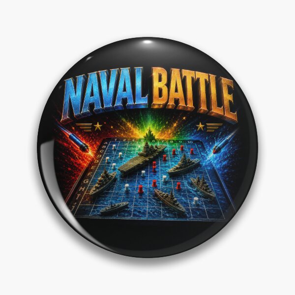 Item preview, Naval Battle Classic Strategy Game Art designed and sold by Retr0Tshirts.