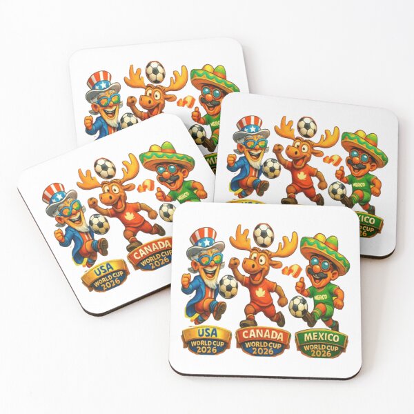 Item preview, FUNNY CARTOON FOR WORLD CUP 2026 WITHE DEFFRENT SHAP designed and sold by Pixanova.