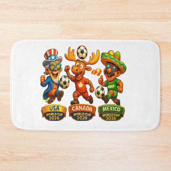 Item preview, FUNNY CARTOON FOR WORLD CUP 2026 WITHE DEFFRENT SHAP designed and sold by Pixanova.