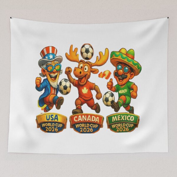 Item preview, FUNNY CARTOON FOR WORLD CUP 2026 WITHE DEFFRENT SHAP designed and sold by syndia2209.