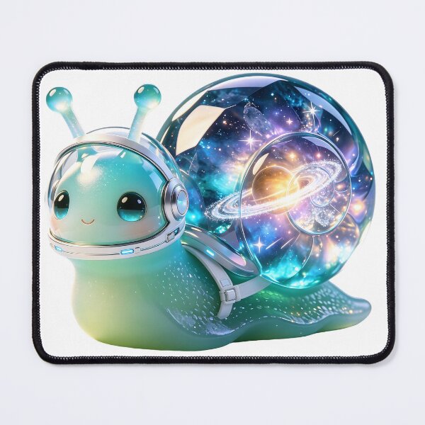 Item preview, Emerald Snail - Cosmic Voyager: The Stardust Planet Guardian designed and sold by ABYSSLAB.