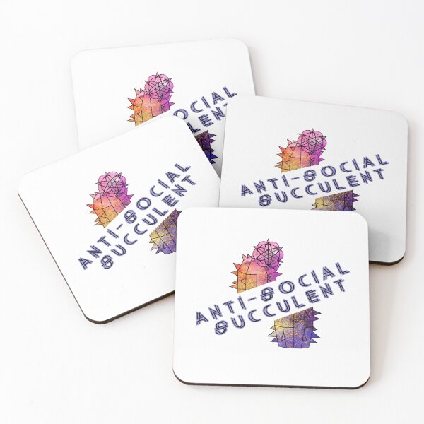 Item preview, Anti Social Succulent – Funny Introvert Plant Lover Design designed and sold by GraphicComet.