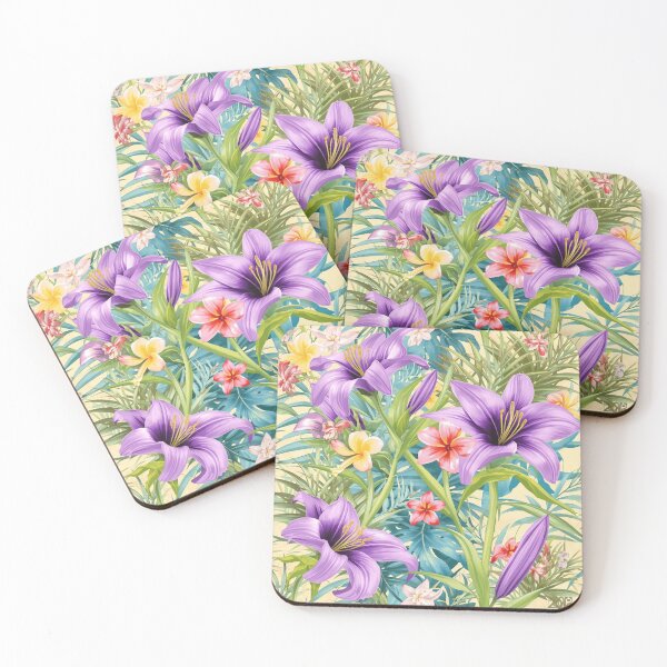 Item preview, Purple lily flower | Tropical Flower designed and sold by Desolaa_Arts.