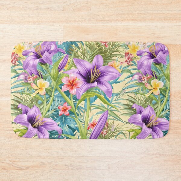 Item preview, Whimsical Purple lily flower | Tropical Flower designed and sold by Desolaa_Arts.