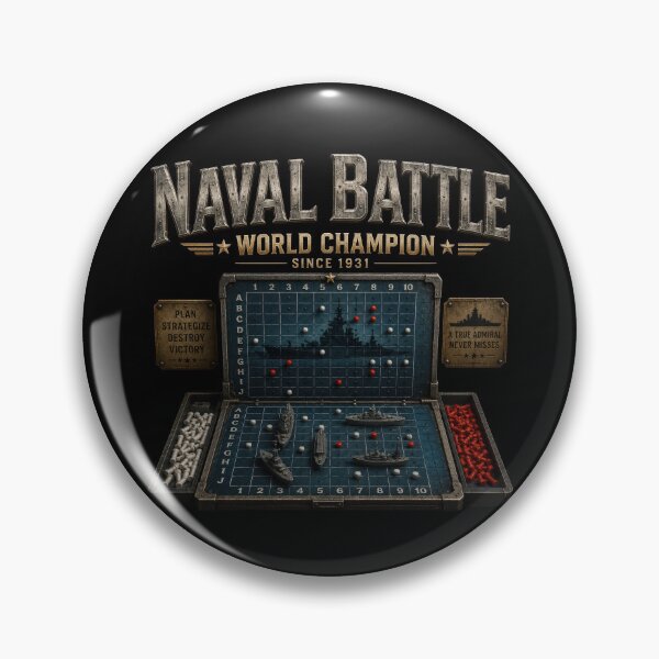 Item preview, Naval Battle World Champion Strategy Humor designed and sold by Retr0Tshirts.
