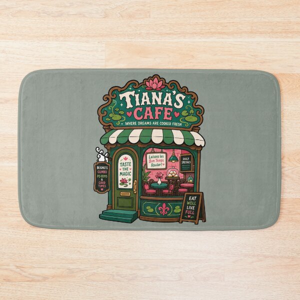 Item preview, Tiana's Cafe Shop designed and sold by BrambleBox.