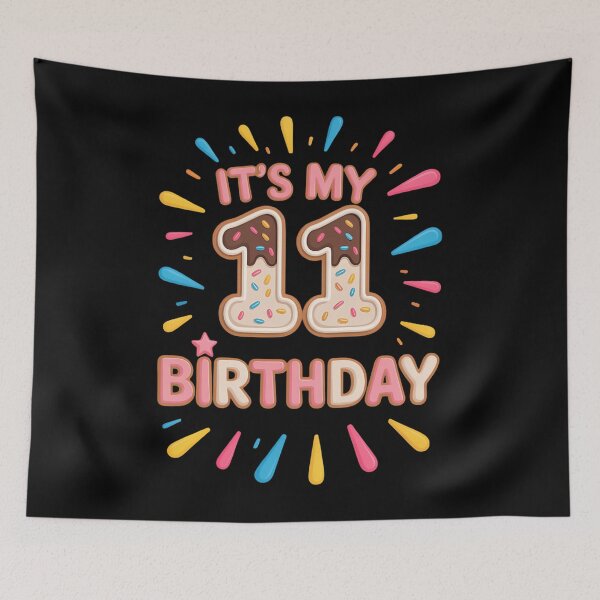 Item preview, It's My 11th Birthday Donut - 11 Years Old B-day Donut designed and sold by SapfireStuArt.