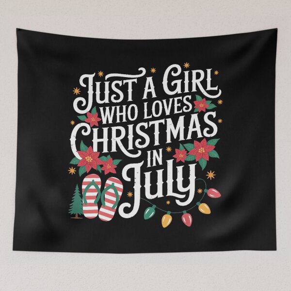 Item preview, Christmas in July Girls Summer Beach Vacation designed and sold by SapfireStuArt.