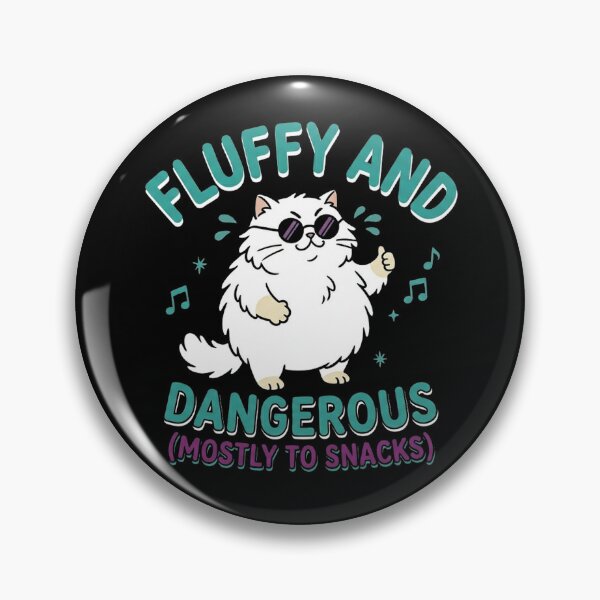 Item preview, Fluffy And Dangerous Chonky Cat Funny Meme designed and sold by Yellowriversss.