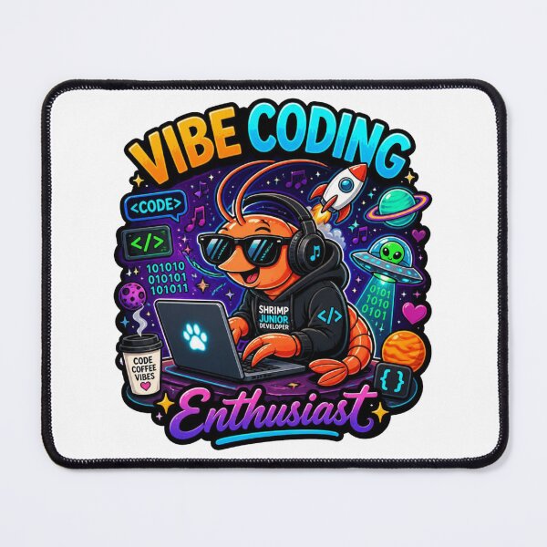 Item preview, Vibe Coding Shrimp Kawaii Sticker – Shrimp Coder Gift for Programmers & Developers designed and sold by NuniDesigns.