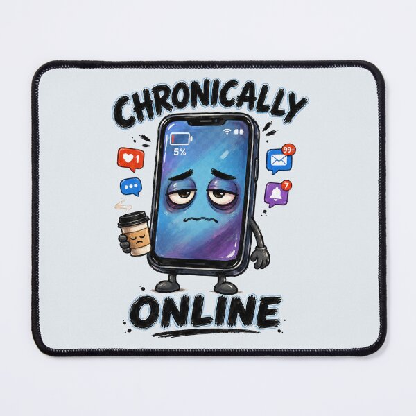 Item preview, Chronically Online Funny Smartphone Character designed and sold by StillWildink.