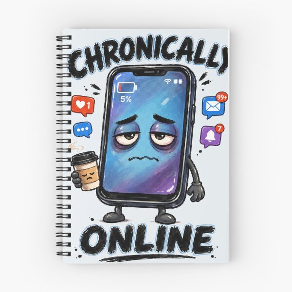 Item preview, Chronically Online Funny Smartphone Character designed and sold by StillWildink.
