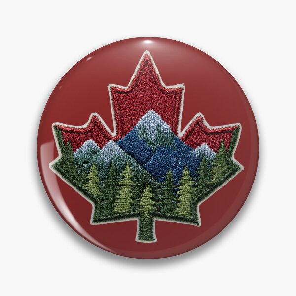 Item preview, Canadian Mountain Maple Embroidery designed and sold by MegaNovaArt.